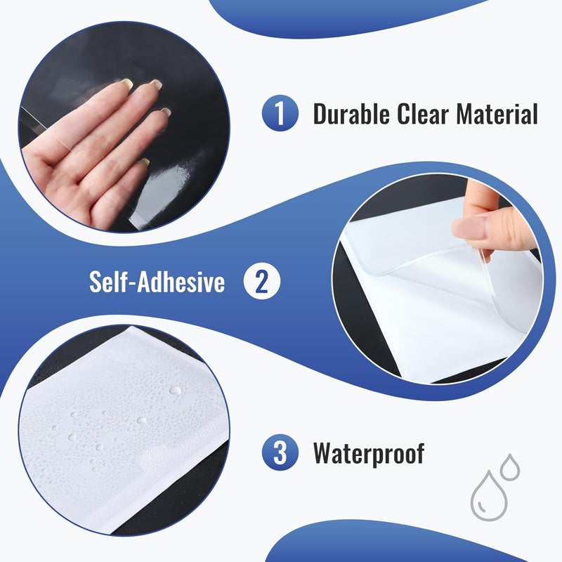 Aixoom 30 Pcs Clear Index Card Pockets, Self-Adhesive Label Pocket for Replaceable Labels with Top Opening, Ideal Index Card Holder for 5x8 Inch Photos, Notes - Image 3